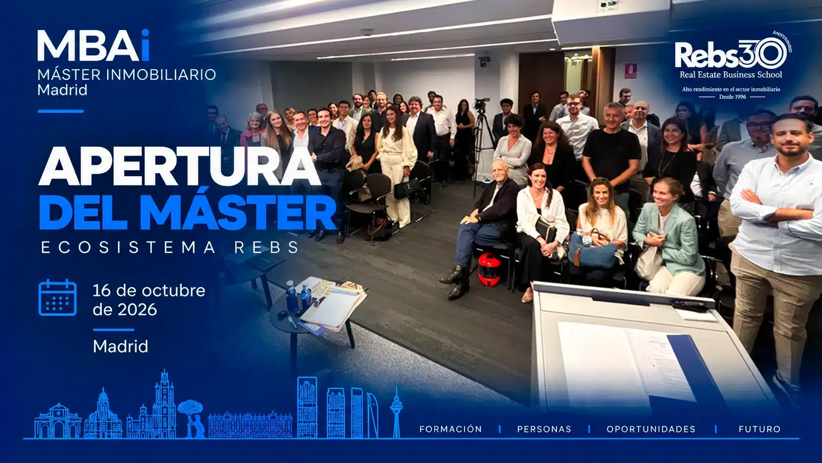 Apertura del Máster Inmobiliario en Madrid 2026-2027
