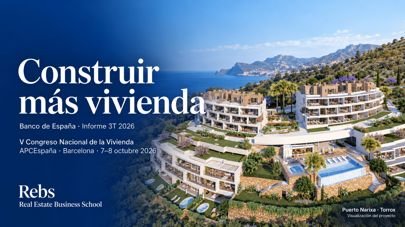 Profesionales revisan planos junto a una promoción residencial para construir más vivienda.
